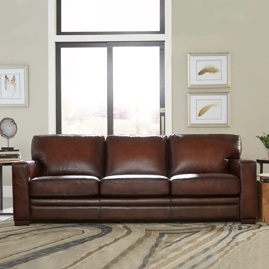 Prospera Home Luca Top Grain Leather Sofa