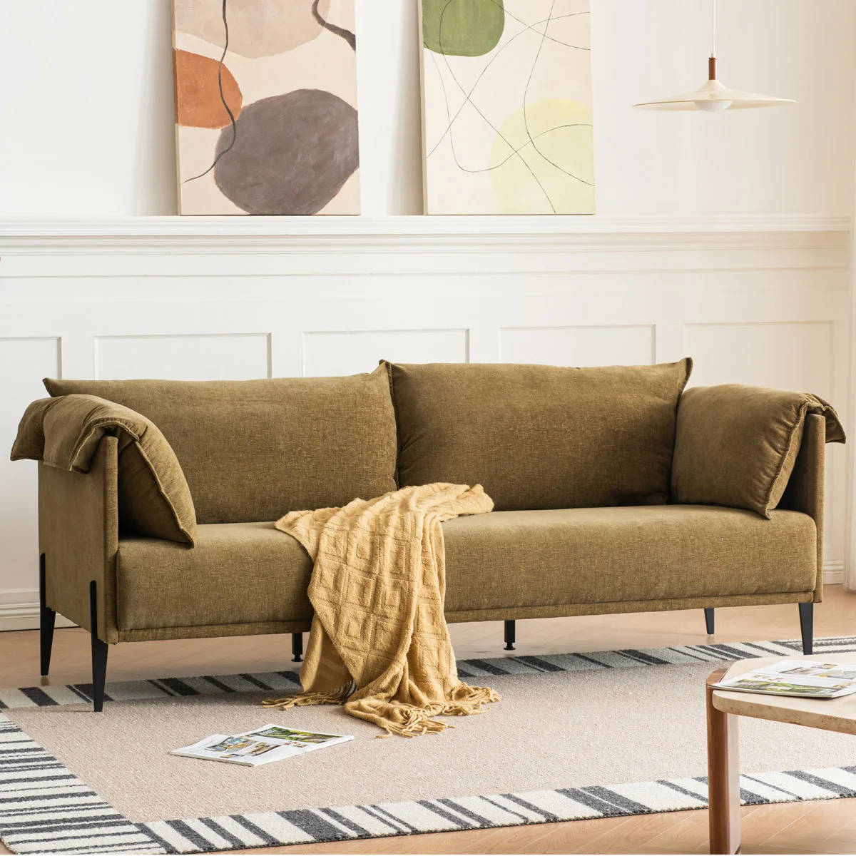 Veda 81.88" Upholstered Sofa (George Oliver)
