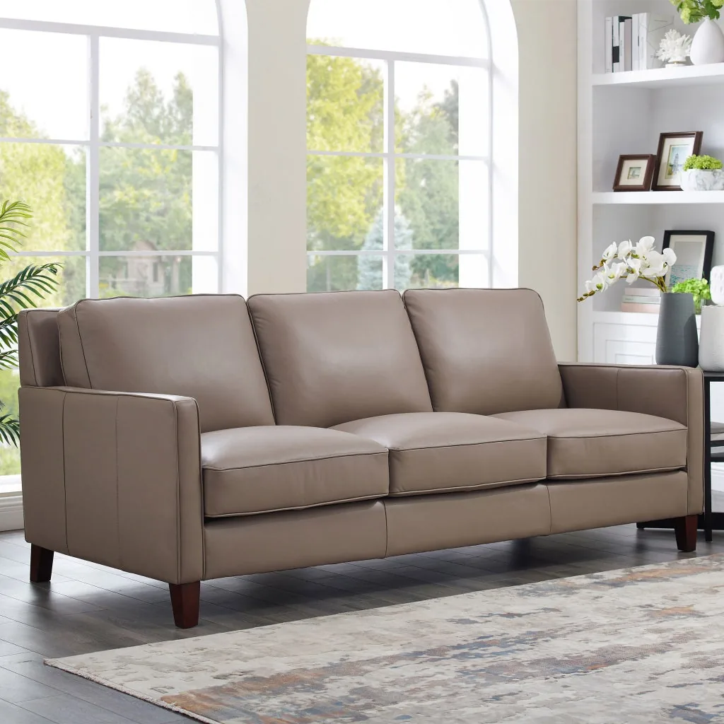 Prospera Home West Park Leather Sofa
