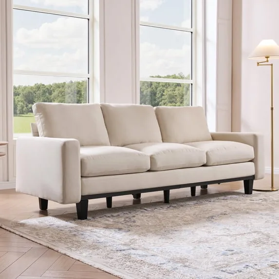 VanAcc 74.8" 3 Seater Sofa with 22" Deep Seat