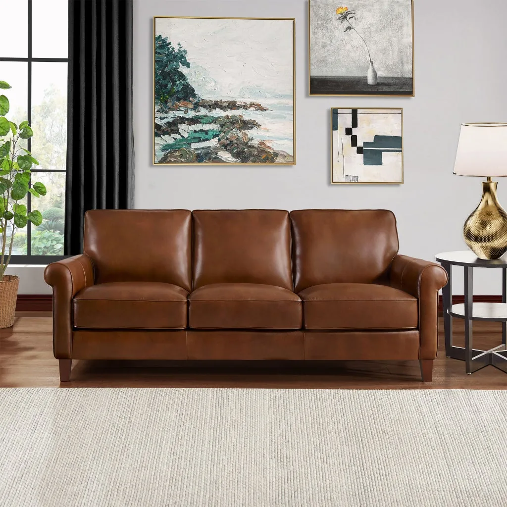 Prospera Home Larsen Top Grain Leather Sofa
