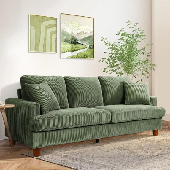 Neche 87" Corduroy Sofa 3-Seater