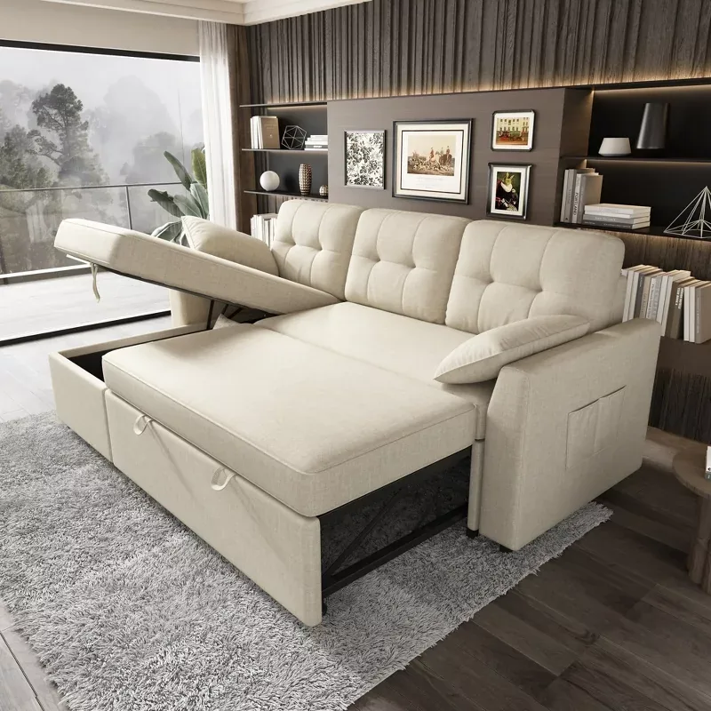 Macy's Radley 3-Pc. Fabric Chaise Sectional Sofa