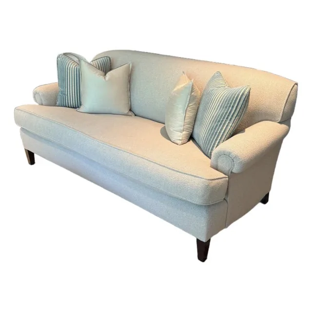 George Smith Standard Arm Signature Sofa in Holland & Sherry Wool Boucle