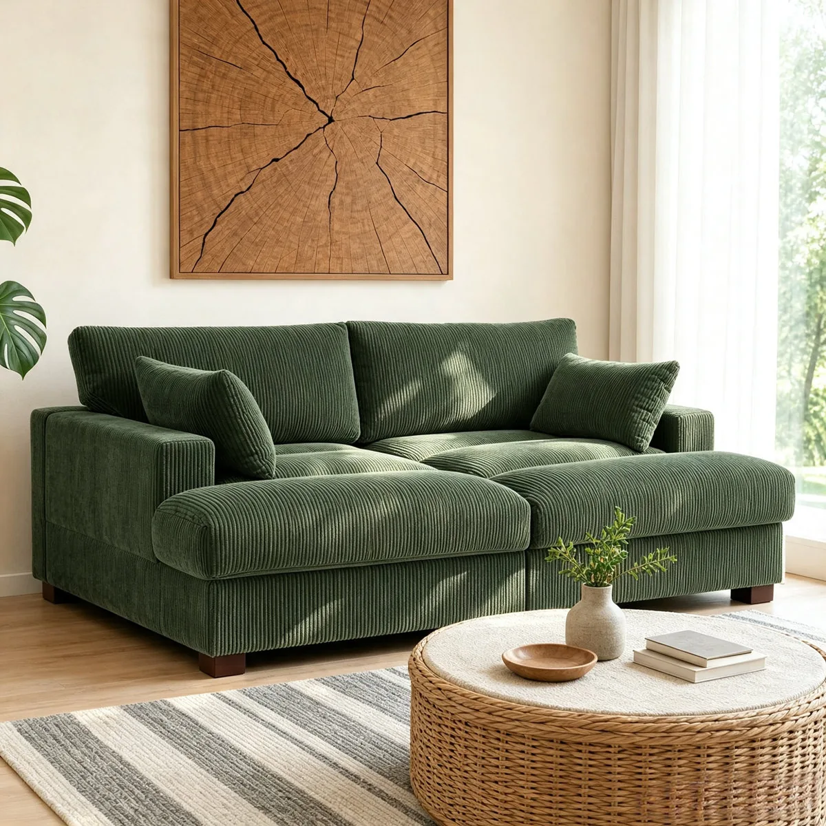 Bentura Modular Corduroy Sleeper Sofa (Wade Logan)
