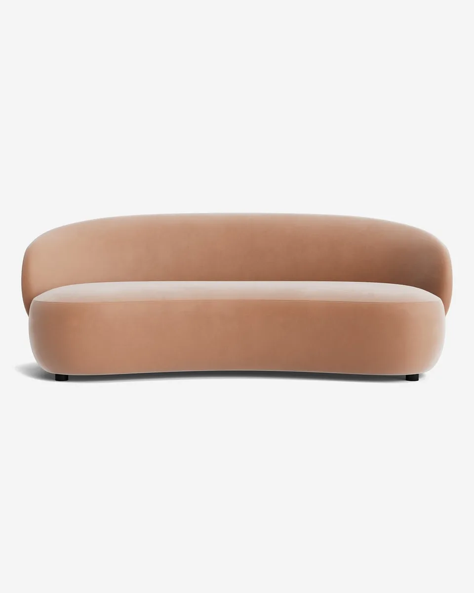 Claret Sofa, Blush Performance Velvet