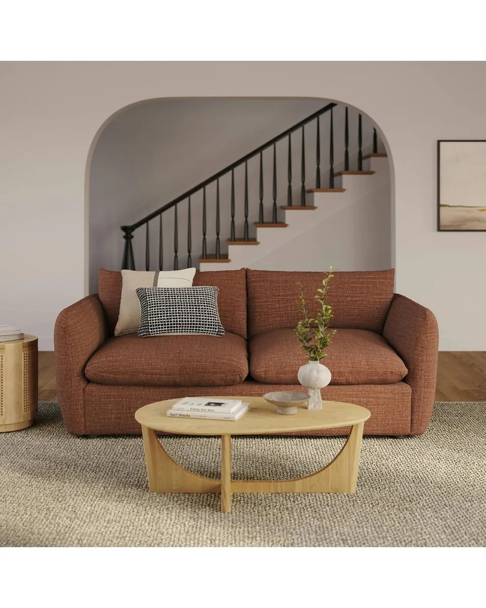Leigh 86" Sofa Bed - Napa Rust
