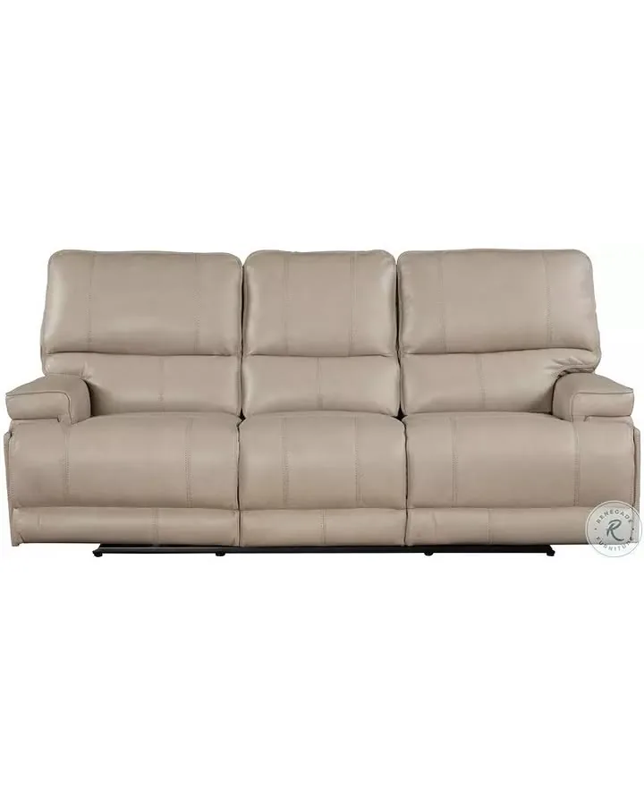 Hemingway Verona Linen Cordless 89" Power Reclining Sofa with Power Headrest