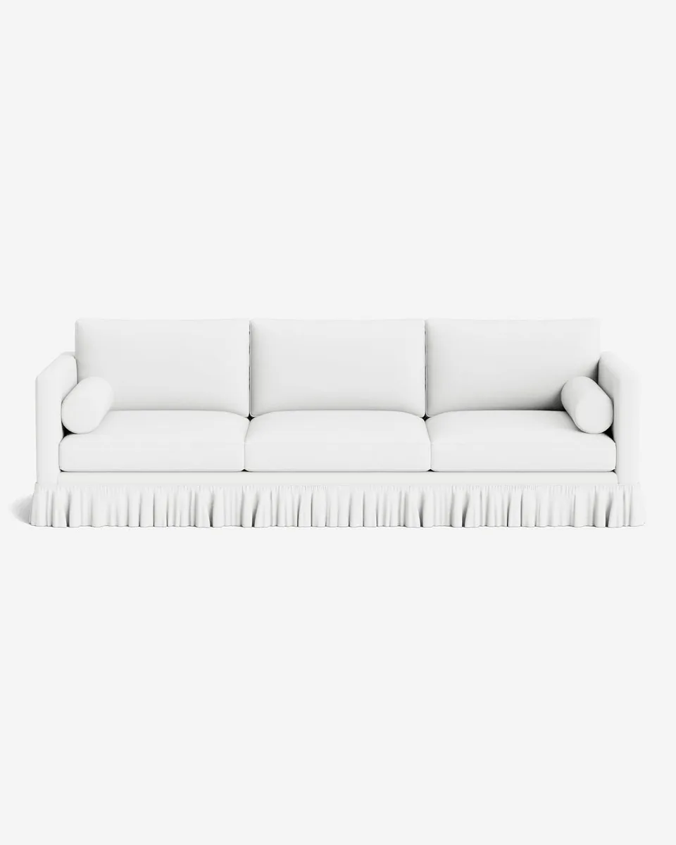 Marella Sofa by Heidi Caillier, Marshmallow Crypton Nomad, 102"W