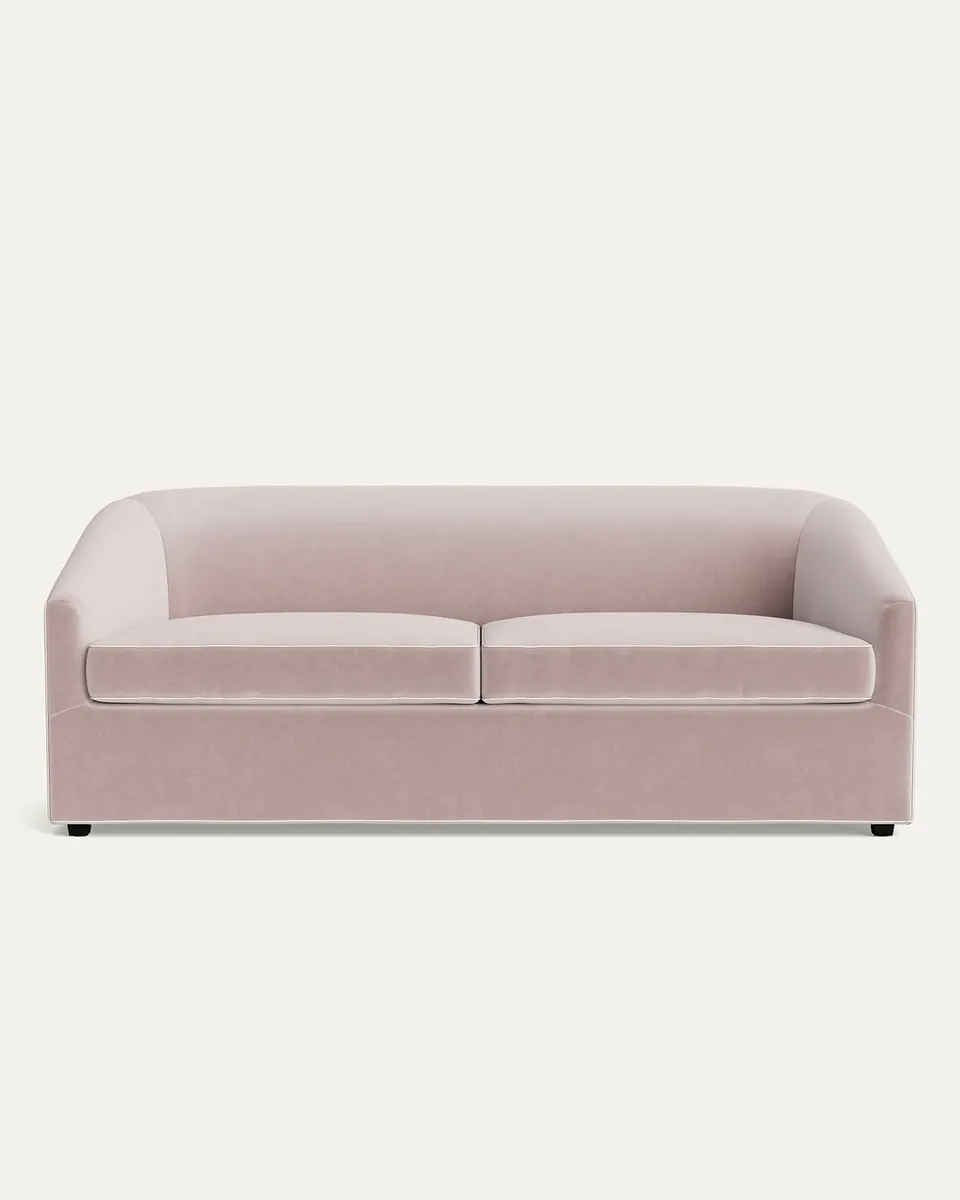 Mauve Velvet Sofa