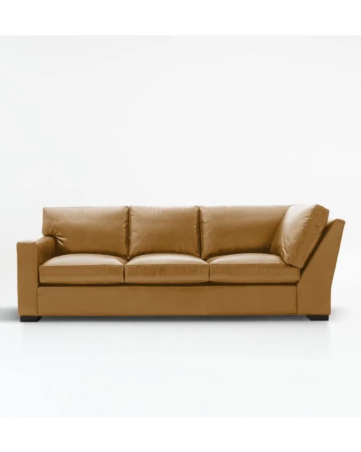 Axis Leather Left-Arm Corner Sofa Sectional Piece
