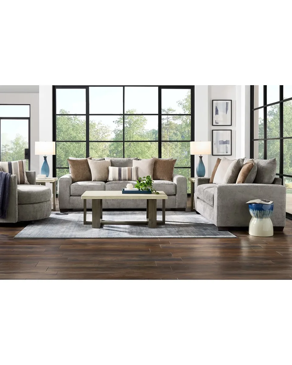 Martin Gray 7 Pc Living Room