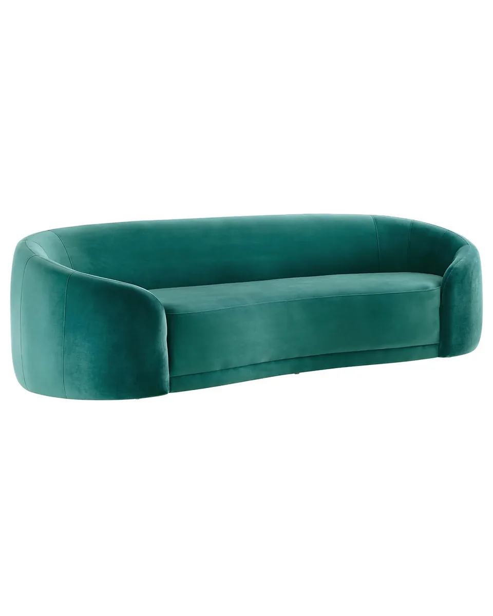 Contessa Curved Performance Velvet Sofa