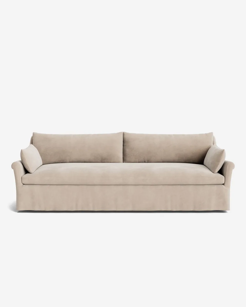 Portola Rolled Arm Luxe Depth Slipcover Sofa