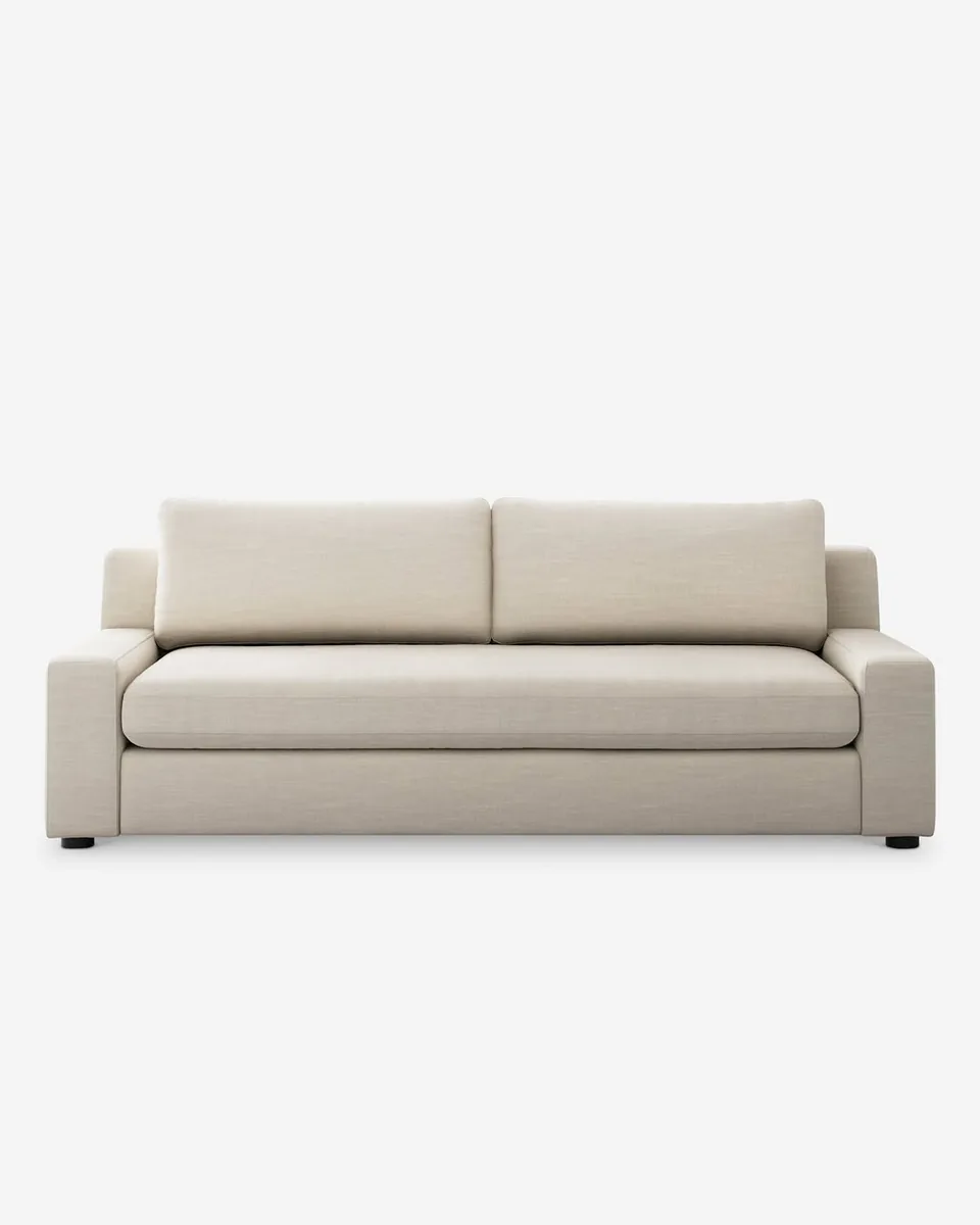 Prewitt Sofa, Parchment Savoy Linen, 89"W