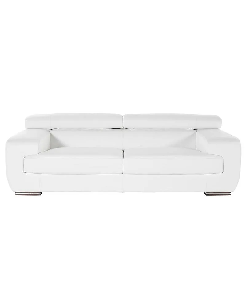 Grace White Leather Sofa