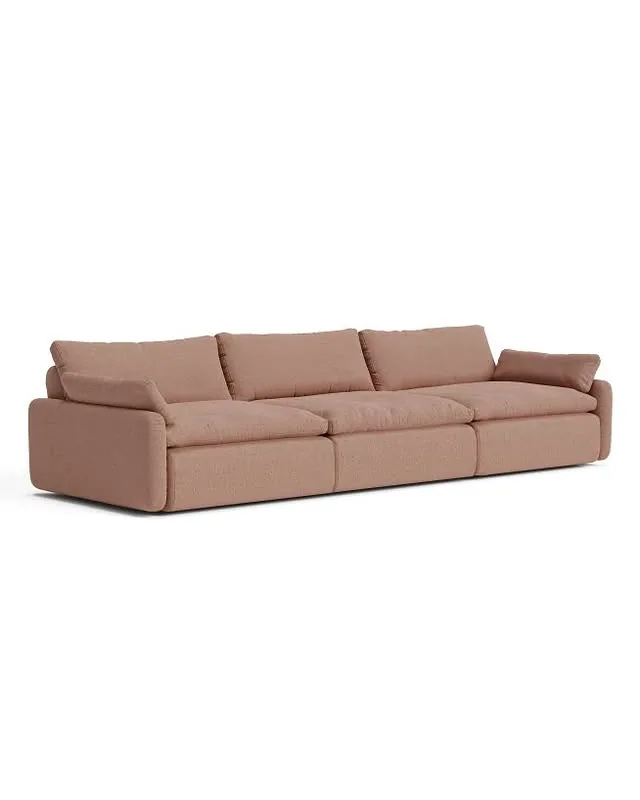 Sink Down Sectional - 3 Piece - Fawn