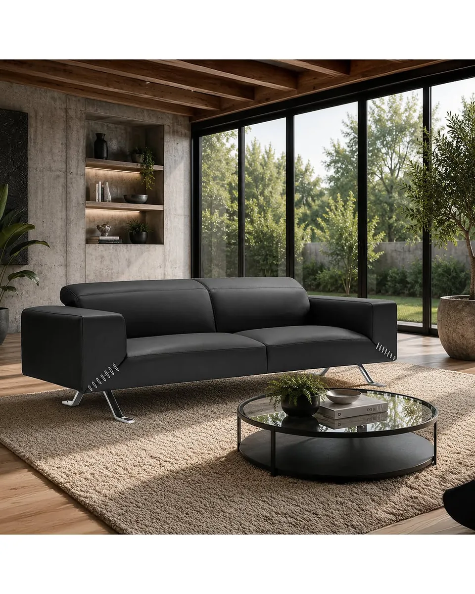 Bellissimo Modern Italian Leather Sofa